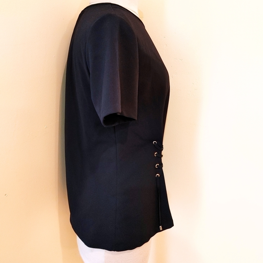 Ellen Tracy women's‎ stretch black Tops size medium - Picture 5 of 8